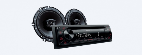 Sony Autoestereo MXS-N4316BT, 220W, CD, USB, Bluetooth, Negro ― Incluye Bocinas 16cm 