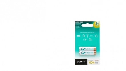 Sony Pilas Recargables AAA, 2 Piezas 