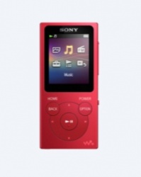 Sony Reproductor MP3 Walkman NW-E393, 4GB, USB 2.0, Rojo 