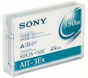 Sony Soporte de Datos AIT-3Ex 8mm SDX3X-150C, 150GB 