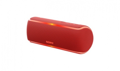 Sony Bocina Portátil SRS-XB21, Bluetooth, Inalámbrico, 2.0, USB, Rojo - Resistente al Agua 