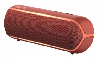 Sony Bocina Portátil XB22, Bluetooth, Inalámbrico, 2.0, USB 2.0, Rojo - Resistente al Agua 