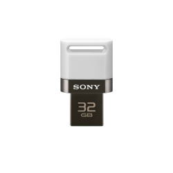 Memoria USB Sony MicroVault, 32GB, USB 2.0, Blanco 