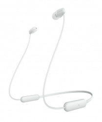 Sony Audífonos Intrauriculares con Micrófono WI-C200, Inalámbrico, Bluetooth, Blanco 