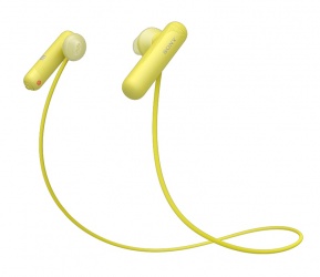 Sony Audífonos Intrauriculares Deportivos con Micrófono SP500, Inalámbrico, Bluetooth, Amarillo 