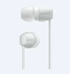 Sony Audífonos Intrauriculares con Micrófono WI-C200, Inalámbrico, Bluetooth, Blanco 