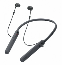 Sony Audífonos Intrauriculares con Micrófono WIC400B, Inalámbrico, Bluetooth, Micro-USB, Negro 