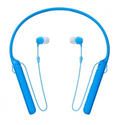 Sony Audífonos Intrauriculares con Micrófono WIC400L, Inalámbrico, Bluetooth, Micro-USB, Azul 