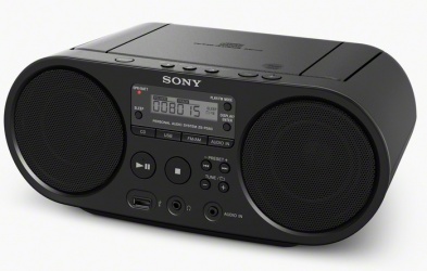 Sony Radiograbadora Boombox ZS-PS50, CD/MP3, AM/FM, Negro 