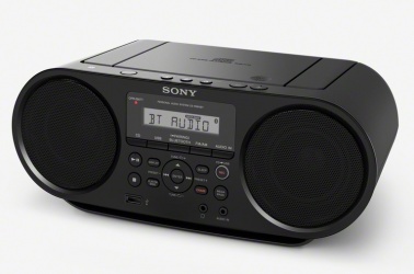 Sony Radiograbadora ZS-RS60BT, AM/FM, 4W, Bluetooth, MP3, Negro 