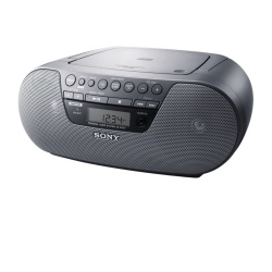 Sony Grabadora ZS-S10CP Compact CD Boombox, 2W RMS, AM/FM, Negro 