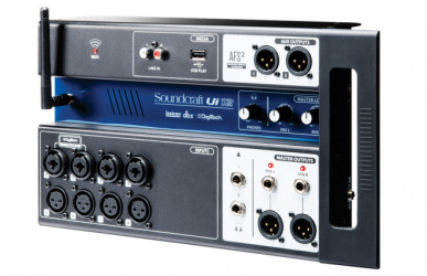 Soundcraft Mezcladora Digital UI12, WiFi, 12 Canales, XLR, Negro/Azul 