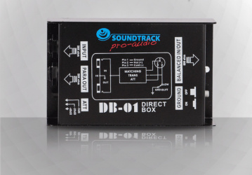 Soundtrack Interfaz Pasiva DB-01, XLR/6.3mm, Negro 