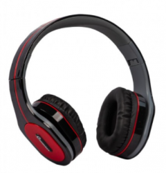 Soundtrack Audífonos con Micrófono STH-4001, Alámbrico, 1.2 Metros, Negro/Rojo 