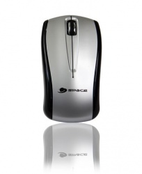 Mouse Space Óptico Bmotion H911, Alámbrico, USB, 800DPI, Plata 