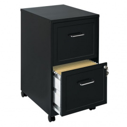 Space Solutions Archivero Vertical 16872, 2 Gavetas, Negro 