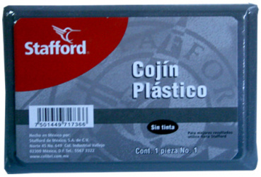 Stafford Cojín de Plástico para Sello No.1, sin Tinta 