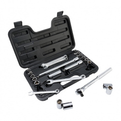 Stanley Juego de Dados con Matraca 86-736, 25 Piezas, Plata 