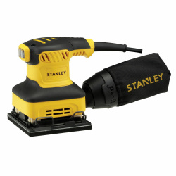 Stanley Lijadora Orbital SB90-B3, 240W, 110 x 104mm, Negro/Amarillo 