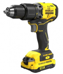 Stanley Taladro de Batería con Percusión SBDI465D2T-B3, Inalámbrico, 1/2