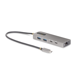 StarTech.com Hub USB-C - 2x USB A, 1x USB C, 1x RJ-45, 10 Gbit/s, Gris 