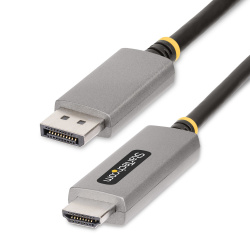 StarTech.com Cable DisplayPort 1.4 Macho - HDMI 2.1 Macho, 144Hz, 2 Metros, Negro/Gris 
