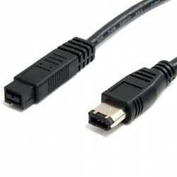 Startech.com Cable FireWire IEEE-1394 9-pin Macho - 6-pin Macho, 30cm, Negro 