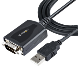 StarTech.com Cable DB-9 Macho - USB A 2.0 Macho, 90cm, Negro 