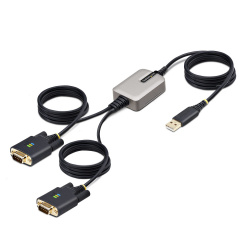 StarTech.com Cable USB-A Macho - 2 x DB9 Macho, 4 Metros 