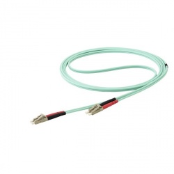 StarTech.com Cable Fibra Óptica Multimodo OM4 LC Macho - LC Macho, 10 Metros, Aqua 