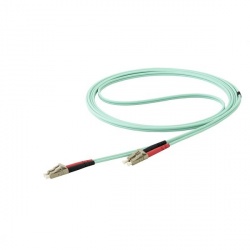 StarTech.com Cable Fibra Óptica Multimodo OM4 LC Macho - LC Macho, 15 Metros, Aqua 