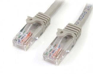 StarTech.com Cable Patch Cat5e UTP sin Enganches RJ-45 Macho - RJ-45 Macho, 5 Metros, Gris  