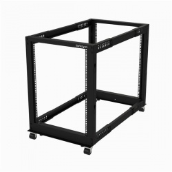 StarTech.com Rack Abierto 4 Postes, 15U, hasta 544kg, Negro 