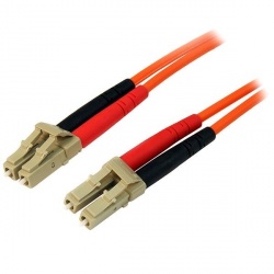 StarTech.com Cable Fibra Óptica Multimodo OM2 LC Macho - LC Macho, Núcleo 50µm, Cubierta 125µm, 1 Metro, Naranja 
