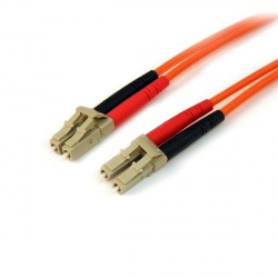 StarTech.com Cable Fibra Óptica Multimodo OM2 LC Macho - LC Macho, Núcleo 50µm, Cubierta 125µm, 3 Metros, Naranja 