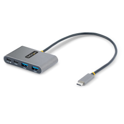 Startech.com Hub USB C 3.2, 2x USB A 3.2, 2x USB C, 5000Mbit/s, Gris 