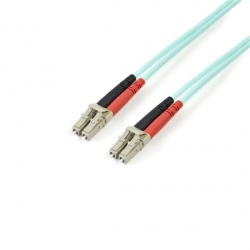 StarTech.com Cable Fibra Óptica Multimodo Dúplex OM3 LC Macho - LC Macho, 3 Metros, Turquesa 