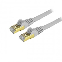 StarTech.com Cable Patch Cat6a STP Blindado sin Enganches RJ-45 Macho - RJ-45 Macho, 3.7 Metros, Gris 