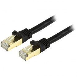 StarTech.com Cable Patch Cat6a STP Blindado sin Enganches RJ-45 Macho - RJ-45 Macho, 10.7 Metros, Negro 