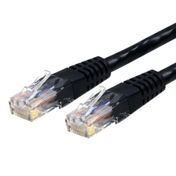 StarTech.com Cable Patch Cat6 UTP Moldeado RJ-45 Macho - RJ-45 Macho, 3 Metros, Negro  