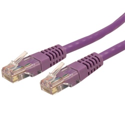 StarTech.com Cable Patch Cat6 UTP Moldeado RJ-45 Macho - RJ-45 Macho, 3 Metros, Morado  