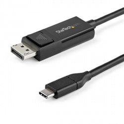 StarTech.com Cable DisplayPort 1.2 Macho - USB C Macho, 8K, 30Hz, 1 Metro, Negro 