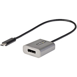 StarTech.com Adaptador USB C - DisplayPort 1.4, 30cm, Gris 