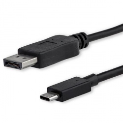 StarTech.com Cable Adaptador USB C - DisplayPort, 1 Metro, Negro 