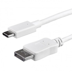 StarTech.com Cable USB-C Macho - DisplayPort Macho, 1 Metro, Blanco 