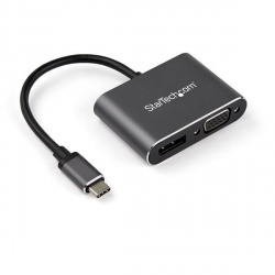 StarTech.com Adaptador USB C Macho - DisplayPort/VGA Hembra, Negro/Gris ― ¡Envío gratis limitado a 15 unidades por cliente! 