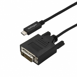 StarTech.com Cable USB-C Macho - DVI Macho, 3 Metros, Negro 