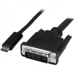 StarTech.com Cable USB C Macho - DVI-D Macho, 1 Metro, Negro 