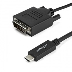 StarTech.com Cable Adaptador Convertidor USB C - DVI-D, 2 Metros, Negro 