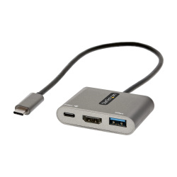 StarTech.com Docking Station USB C, 1x USB C, 1x HDMI, 1x USB A, Gris 
